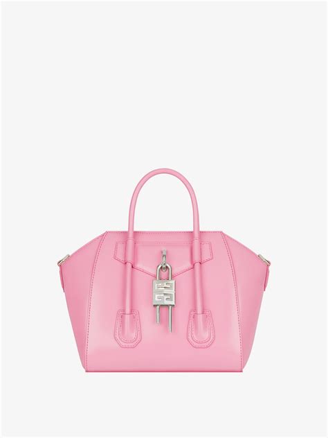 givenchy antigona mini hot pink|mini antigona lock denim tote bag.